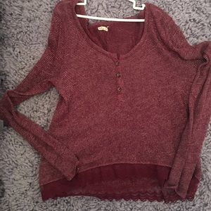 Maroon holister size medium sweater